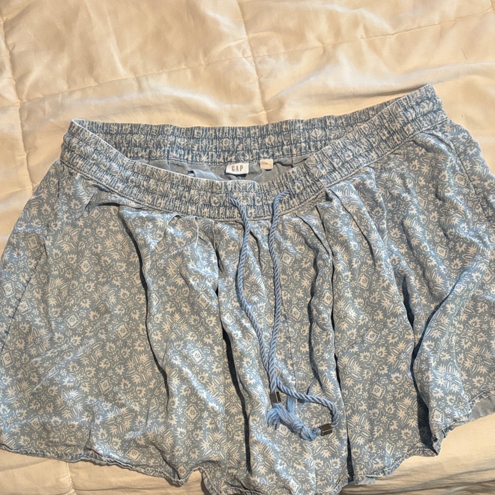 GAP Blue Floral Print Shorts